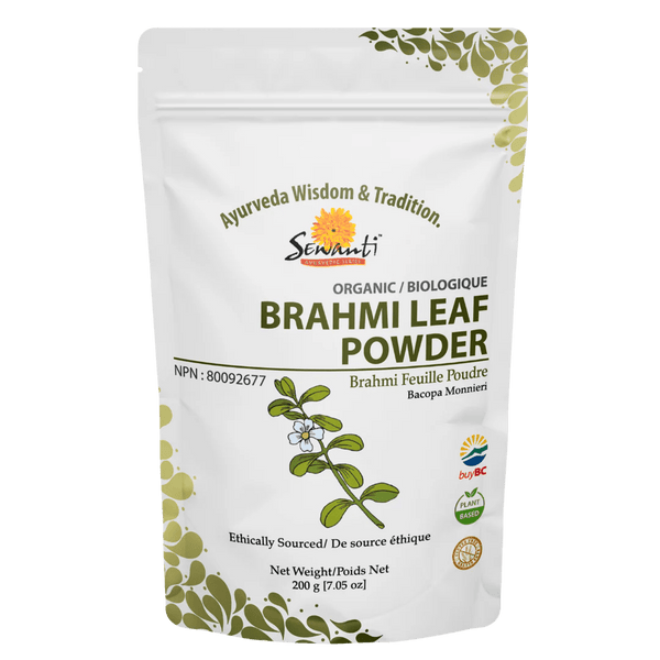 Brahmi Leaf Powder - Organic, 200g (Enhances Focus, Strengthens Nervous System) - The Ayurveda Shop